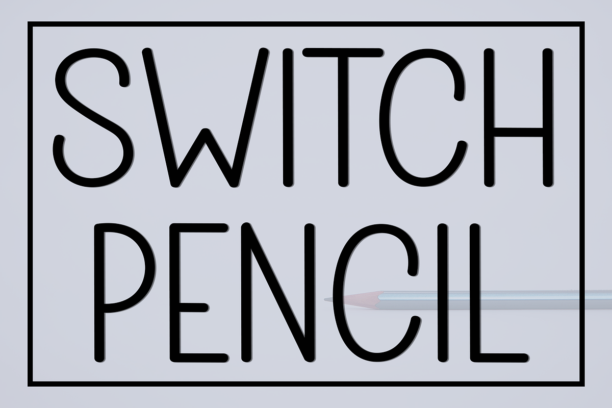 Switch Pencil, a Sans Serif Font by FreshTypeINK (Photo 1 of 8)