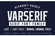 Varserif Font Family, a Serif Font by Alphabet Agency (Thumbnail 1 of 16)