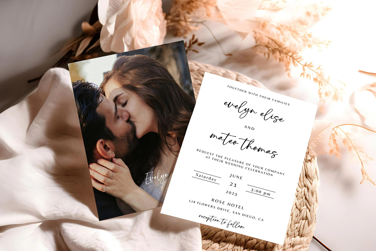Simple Invitation Minimalist Wedding, an Invitation Template by LucaTheme (Photo 1 of 6)