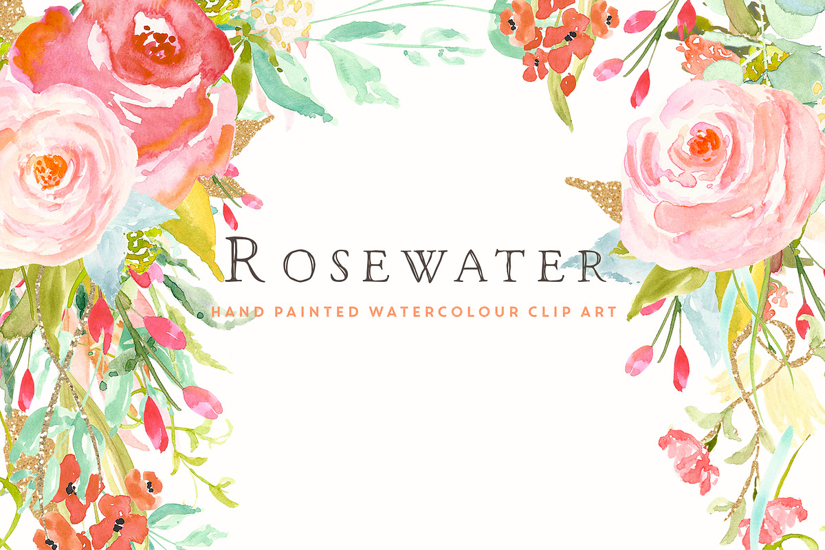 Flower Clip Art - Rosewater, an Illustration by Create The Cut (Photo 1 of 5)