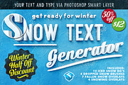 50% Off Snow Text Generator, a Layer Style Add-On by Fresh Design Elements (Thumbnail 2 of 6)