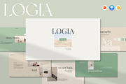 Logia - Brand Guidelines, a Presentation Template by Secret Visual (Thumbnail 1 of 8)