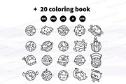 Planet Clipart Bundle, an Education Illustration by Palau (Thumbnail 8 of 9)