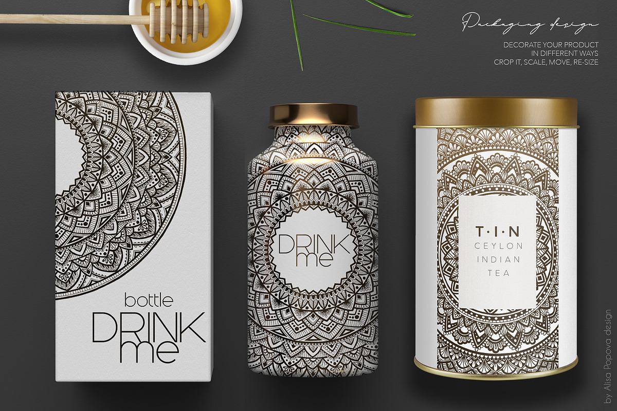 Hand Drawn Mandala Collection, a Decorative Illustration by Alisa Fimen Design (Photo 4 of 11)