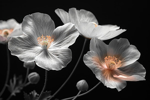 Botanical floral collection with roses poppies wildflowers leave, a Nature Photo by José Manuel Gelpi
