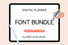 Digital Planner Font Bundle