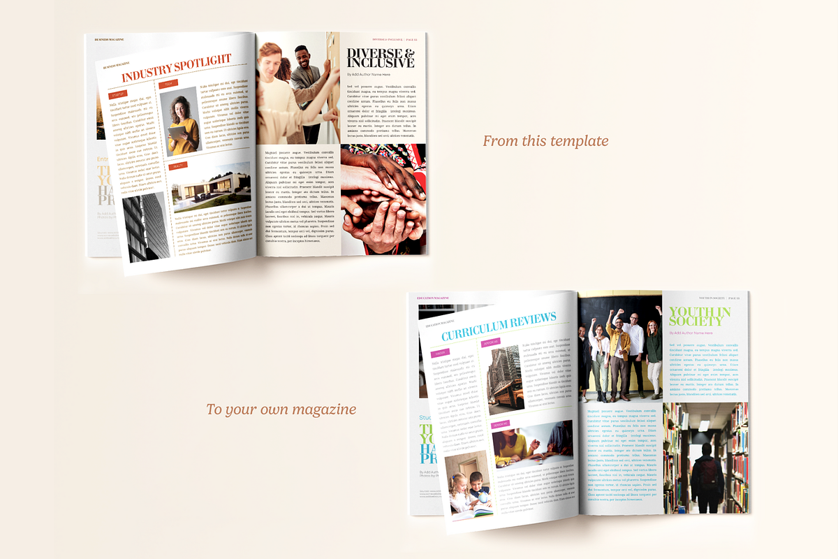 Bundle of Two Business Magazines, a Magazine Template by Creatif Foundry (Photo 6 of 10)