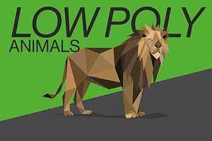 Wild animals in low poly style, an Animal Illustration by Volkan Aydemir