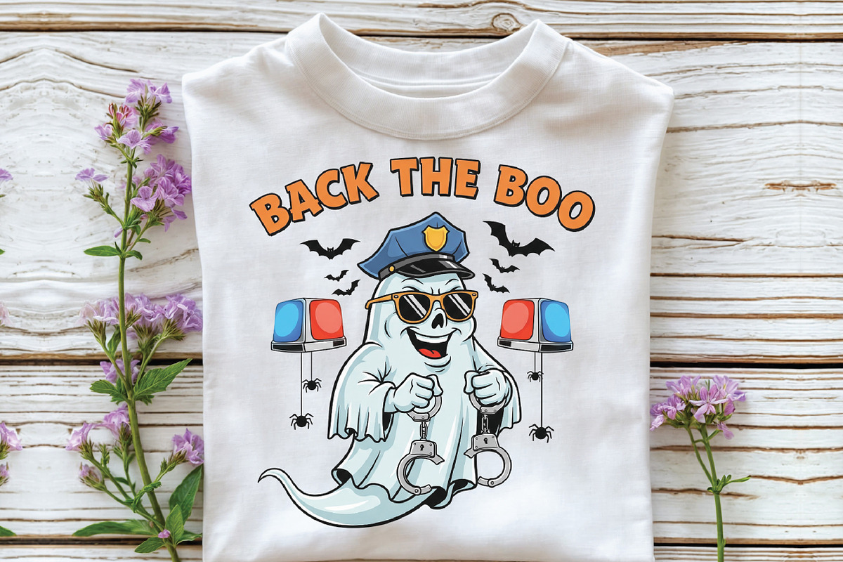 Back The Boo Ghost PNG, an Illustration by CraftArtStudio (Photo 3 of 4)