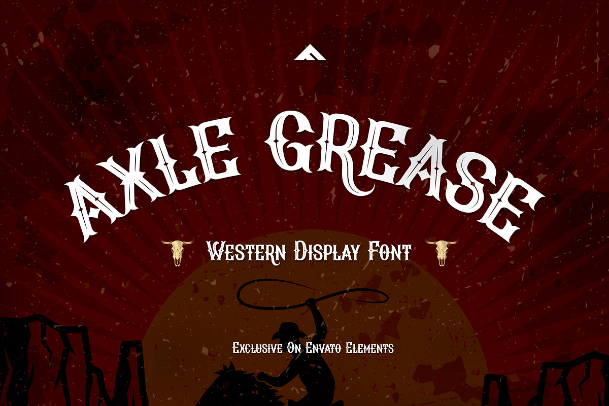 Axle Grease Western Vintage Font, a Serif Font by afahmy (Photo 1 of 5)