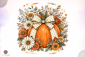 Fall Pumpkin PNG,Pumpkin Season Png, a Seasonal Illustration by Libby Wishes