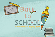 Back To School font + illustrations, a Font by LAFOLO (Thumbnail 1 of 6)