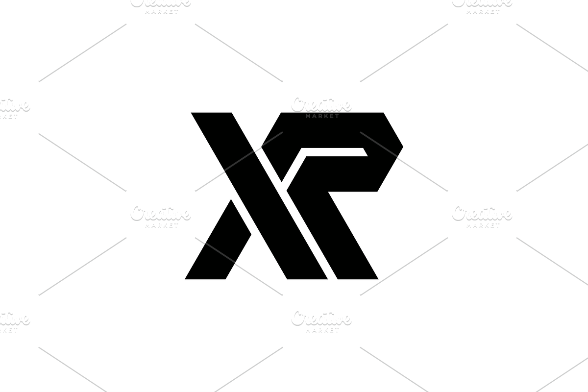 Modern XR Letter Logo - Minimal Monogram preview 2