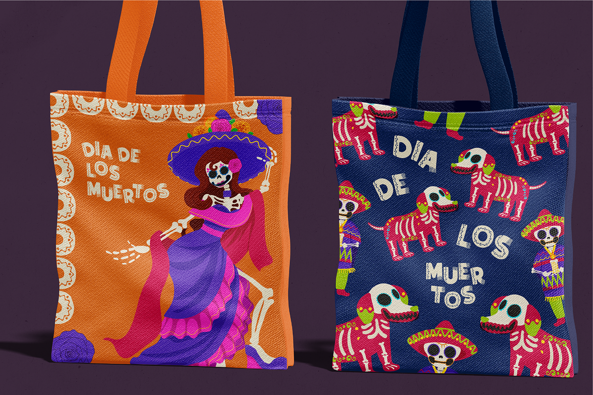 Dia De Los Muertos Character Set, an Illustration by Invisual Studio (Photo 7 of 10)