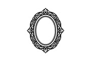 Vintage Oval Frame Vector Bundle, an Illustration by musafir_fashion (Thumbnail 3 of 31)