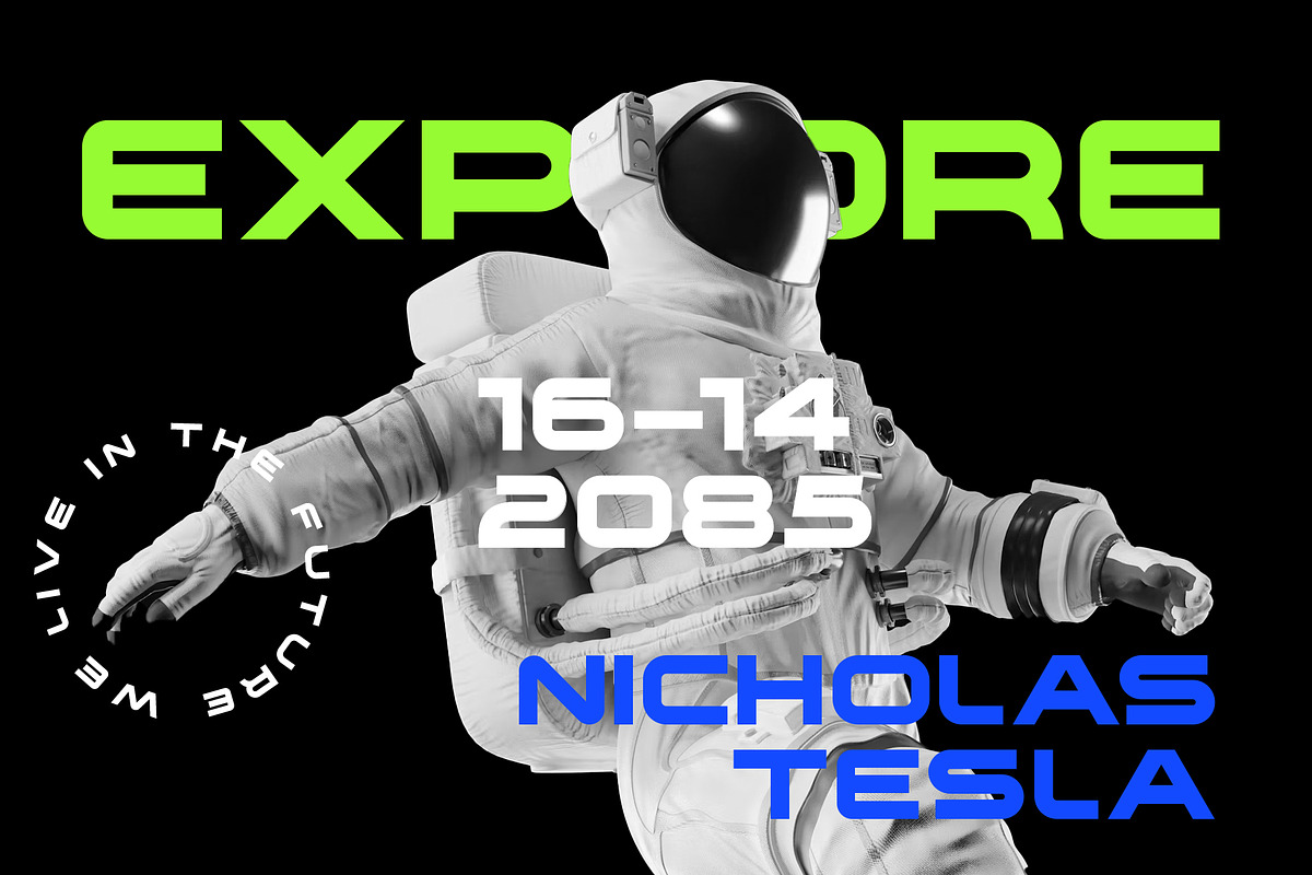 Xeriko | Futuristic Font, a Sans Serif Font by NazmulsDesign (Photo 6 of 10)
