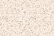 Cinnamon rolls collection, a Pattern Graphic by slowcentury (Thumbnail 3 of 5)