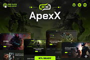 ApexX | Esports & Gaming WordPress, a WordPress Template by ThemesRain (Thumbnail 1 of 3)