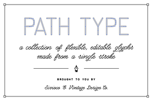 Path Type – Single Stroke Glyph Set