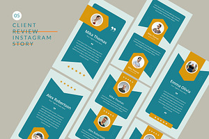Client Review Instagram Story, a Social Media Template by Pixelpick