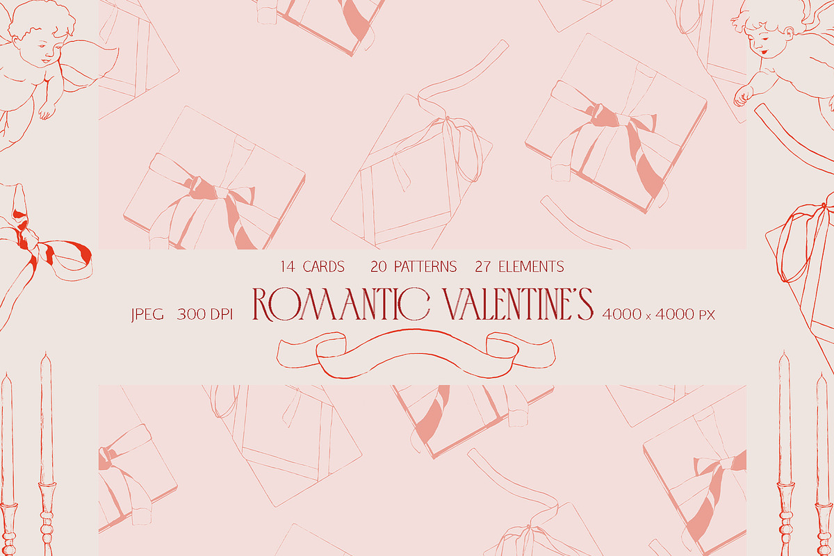 Valentine's vibe. Romantic cards, an Illustration by NatalieArtsDenysenko (Photo 1 of 9)
