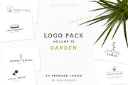 Logo Pack Volume 10. Garden, a Branding & Logo Template by Mint Air Studio (Thumbnail 1 of 21)