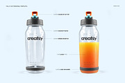 Flip Top Clear Water Bottle Mockup, a Product Mockup by creatsy4 (Thumbnail 3 of 13)