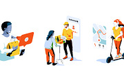 Isometric delivery illustrations, an iPhone Mockup by Formfrom (Thumbnail 10 of 11)