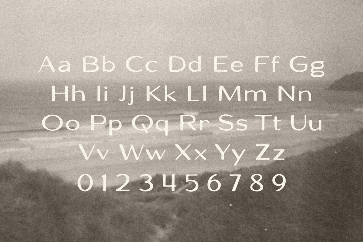 Coastal, a Sans Serif Font by Bruised Goods (Photo 2 of 5)