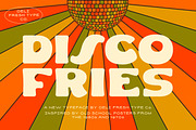 Disco Fries: A Retro Poster Font, a Sans Serif Font by DeliFreshTypeCo. (Thumbnail 1 of 5)