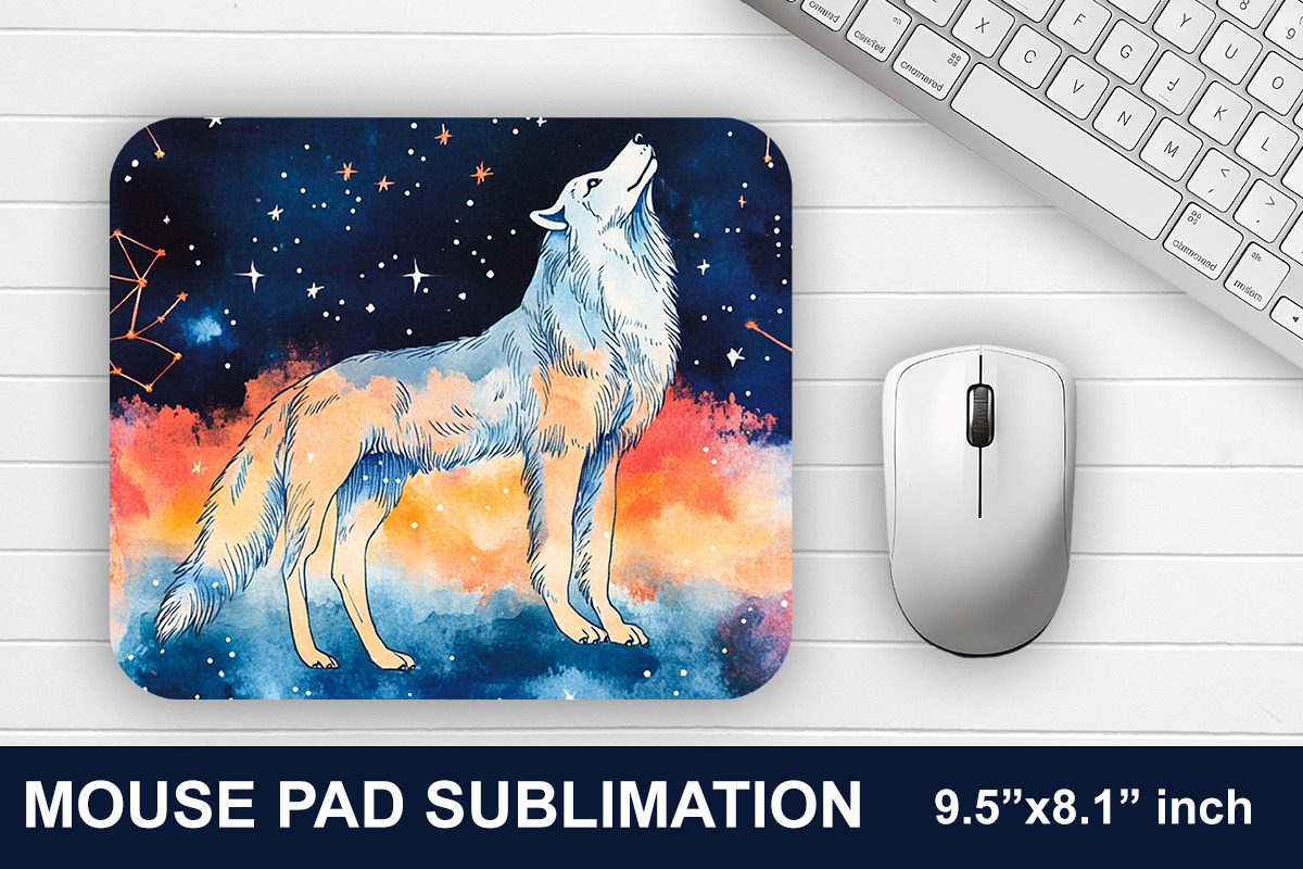 Wolf Mouse Pad Sublimation Bundle, a Graphic by crative8112 (Photo 6 of 11)