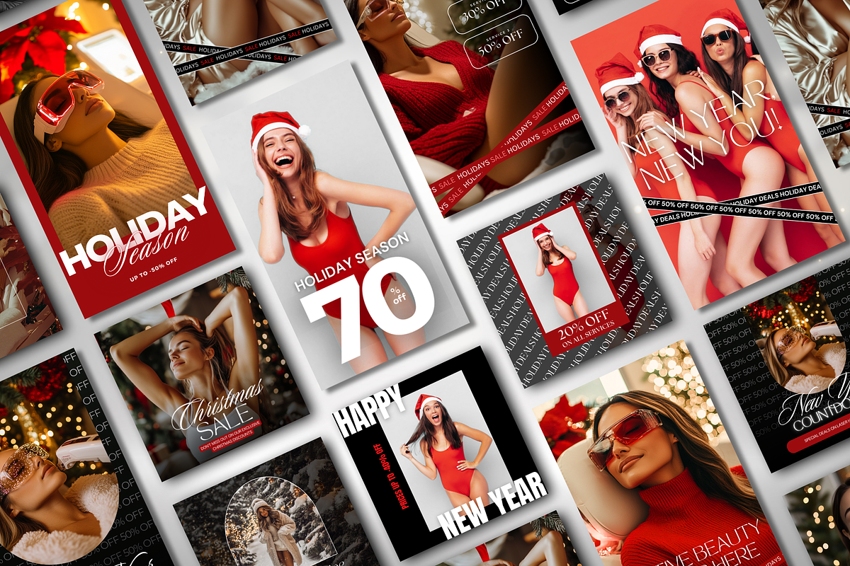 Laser Hair Removal Holidays Insta, a Social Media Template by DesignsbyMariaStudio (Photo 1 of 10)