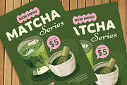 New Menu Matcha Flyer, a Flyer Template by Gumico Studio. (Thumbnail 2 of 3)