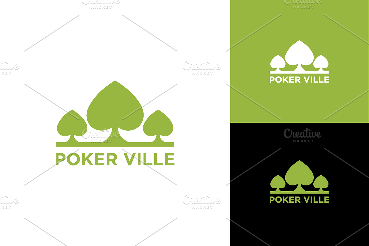 Poker Ville Logo Simple, a Branding & Logo Template by zaqilogo