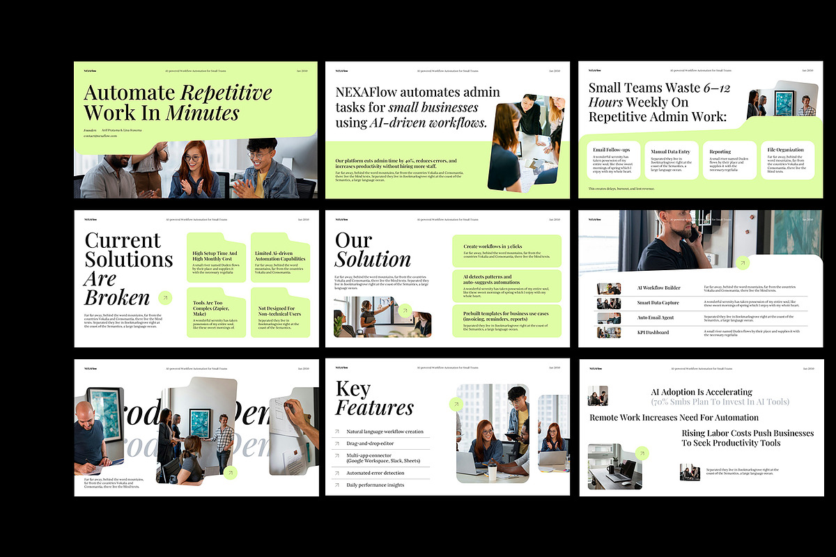 NEXTIN | AI Business Pitch Deck KEY, a Presentation Template by Neermana (Photo 4 of 4)