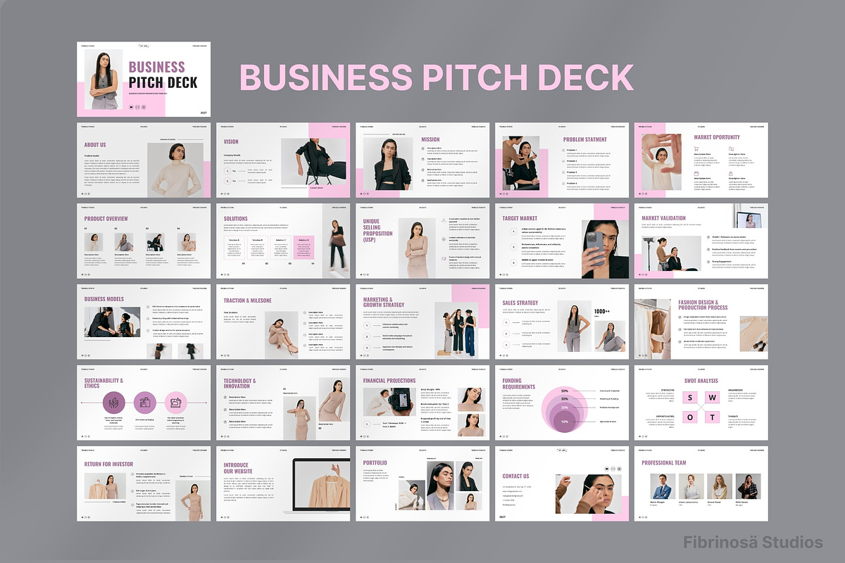 Tirabela Studio Business Pitch Deck, a Presentation Template by FIBRINOSÄ (Photo 2 of 2)