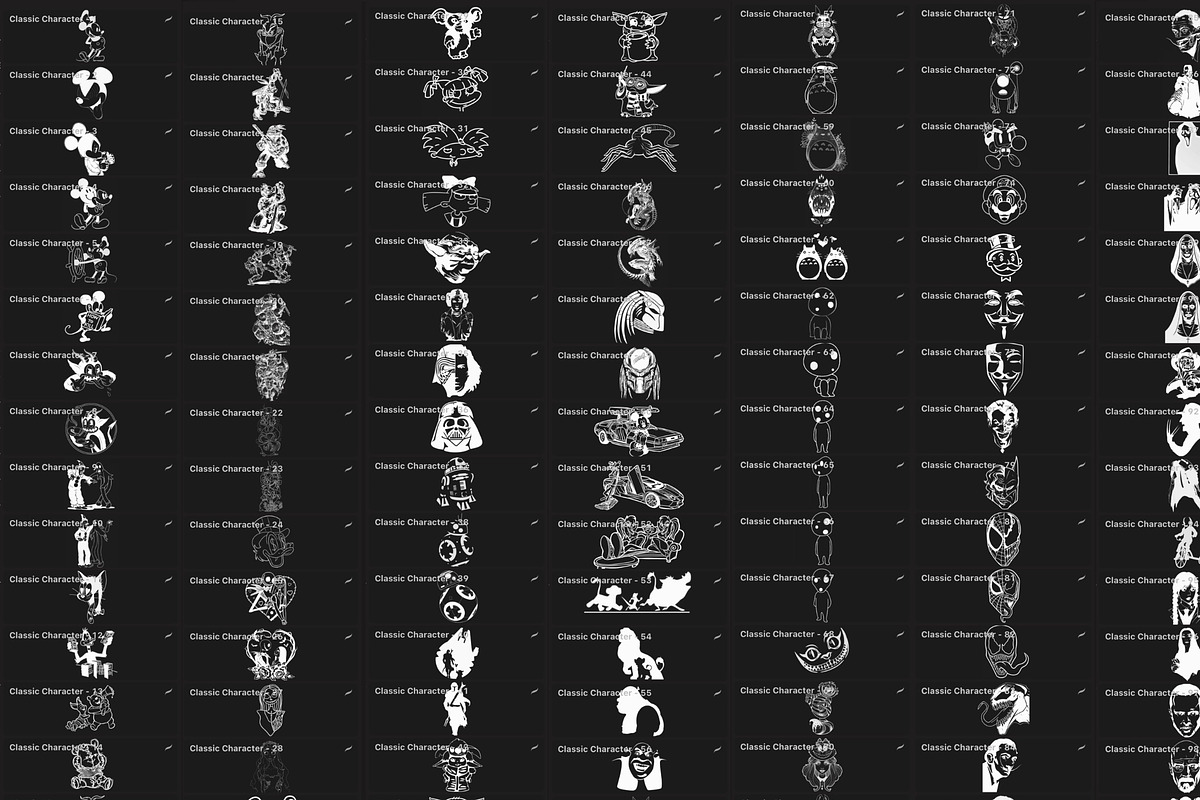 Bundle 1 Classic Character-Stamp Set, a Brush Add-On by LA Studio Sthlm (Photo 15 of 17)