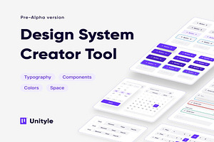 Design System Creator Tool Pre-Alpha, a Websites & App Template by Lumina_ui_ux202