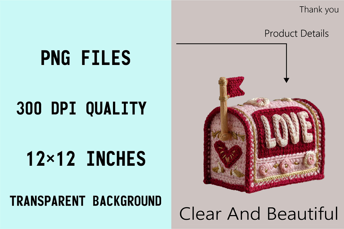 Valentine Crochet Clipart Bundle., an Illustration by SVGArt (Photo 3 of 7)