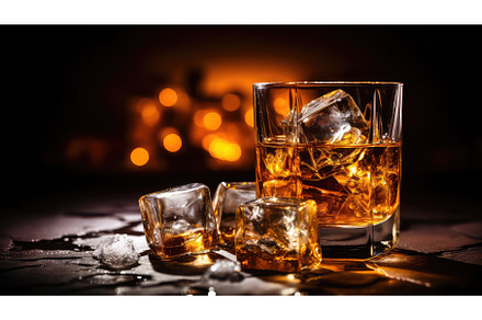 ice liquor cocktail drink whiskey ai, a Food & Drink Photo by pikepicture
