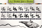 Brush Pack - Ink and Watercolor - PS, a Brush Add-On by ZiziMarket (Thumbnail 4 of 8)