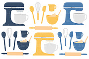 Navy & Yellow Baking Vectors, an Illustration by Amanda Ilkov (Thumbnail 3 of 4)
