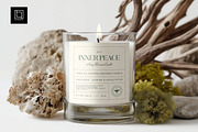 Clear Glass Organic Style Candle, a Household Mockup by 1001 mockups (Thumbnail 1 of 8)