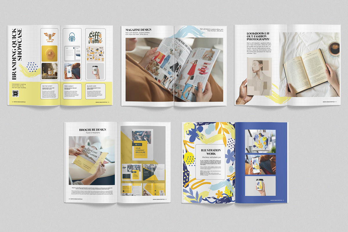 Graphic Design Portfolio Template, a Brochure Template by BrandPacks (Photo 3 of 7)