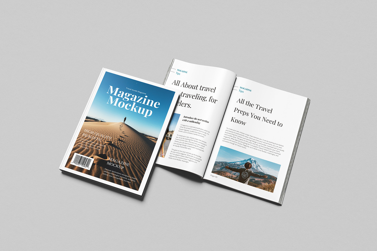 Magazine Mockup, a Books & Magazine Mockup by AnasStudio (Photo 5 of 7)