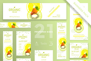 Banners Pack Organic Food