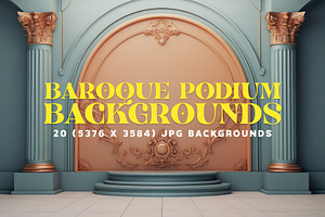 20 Baroque Podium Backgrounds