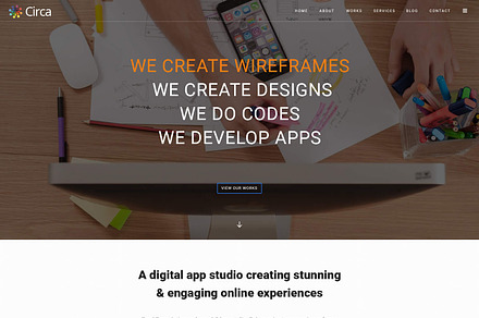 Creative Onepage PSD Template, a Landing Page Template by DesignMarket
