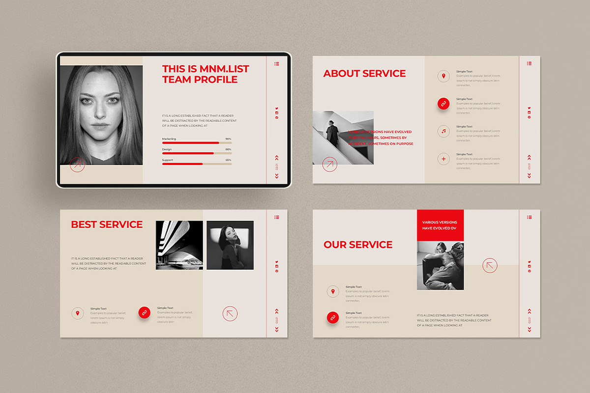 Minimalist Presentation Template, a Design Template by Dream-Lab (Photo 7 of 8)
