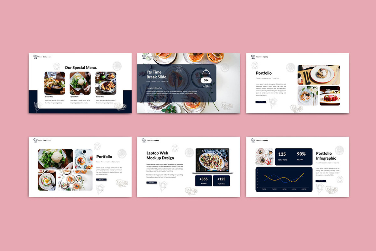 Hot Food_Keynote&GSL Template, a Presentation Template by yanindesign (Photo 4 of 5)